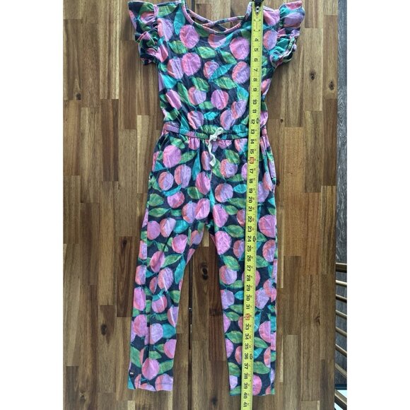 Tea Collection Ruffle Sleeve Jumpsuit +Zara Floral Jumpsuit GIRL SIZE 8 Preppy - Picture 14 of 16